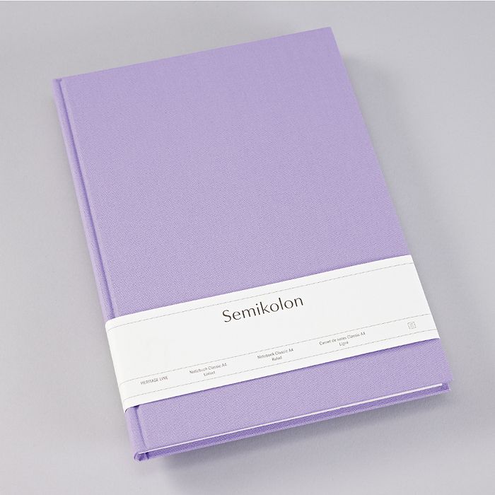 Carnet de Notes Classic (A4) ligné, lilac silk