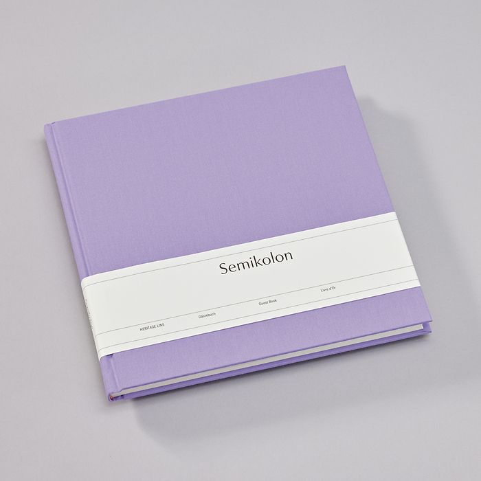 Livre d'Or, 180 pages, lilac silk