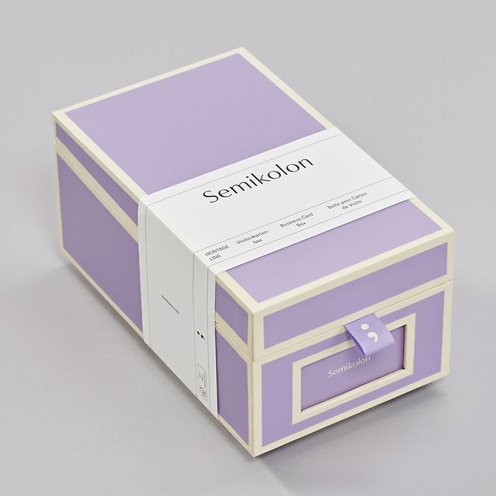 Boîte pour Cartes de Visite, lilac silk